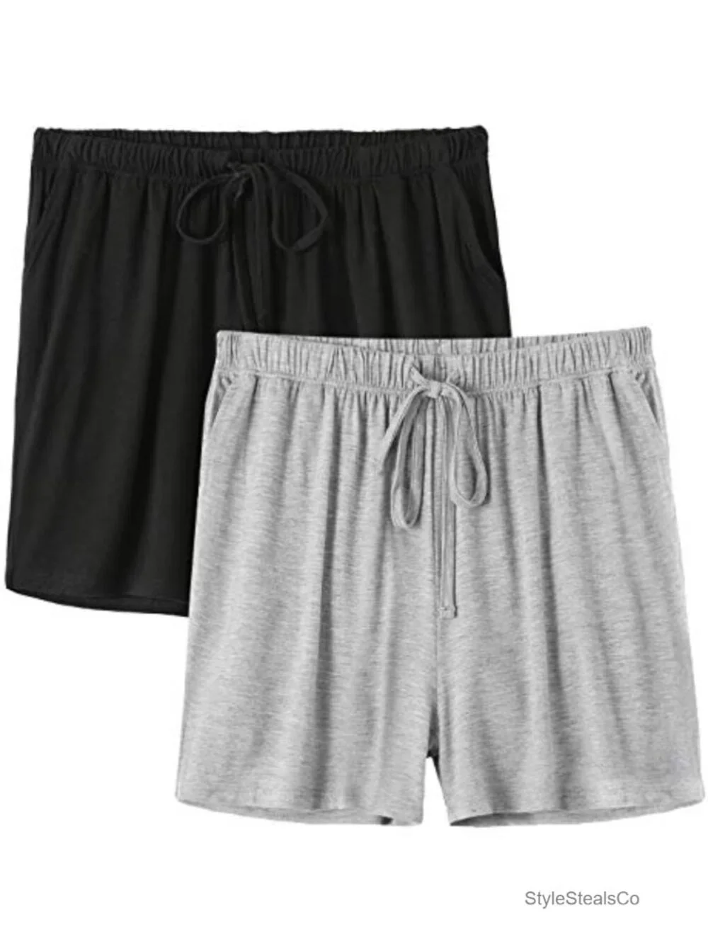 Women's Modal Spandex Pajama Shorts - Lounge Sleep Shorts